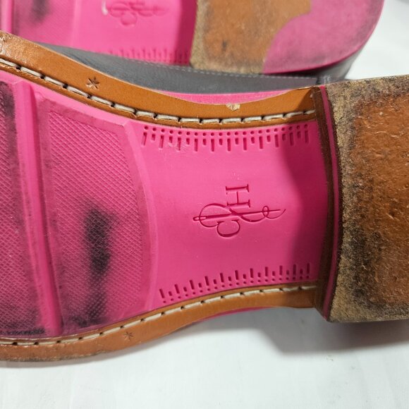 Cole Haan Wingtip Oxfords Gray and Pink Shoes Men\'s Size 10.5 Loafers C11078 main image 4